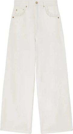 Ganni Lari Straight Jeans - Dames - Loose Fit Jeans - Wit - W26 L33 - Katoen - Jeans