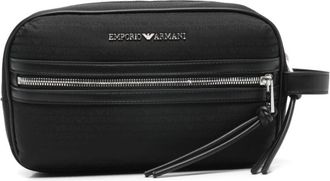 Emporio Armani Nylon Beautycase - Heren - Toilettassen - Zwart - ONE Size - Nylon - Tassen