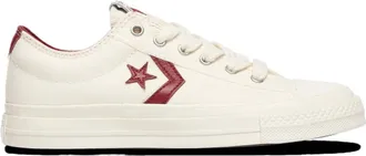 Converse Womens Star Player 76 Sneakers In Egret/park Red/egret