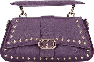 La Carrie Tassen.. Paars - Dames - Handtassen - Paars - ONE Size - Leer - Tassen