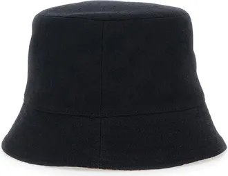 Gucci Womens Hat With Logo Plate, Black Cotton