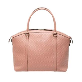 Gucci Pre-owned Handbags, female, Pink, Size: ONE SIZE Pre-owned Bree Satchel