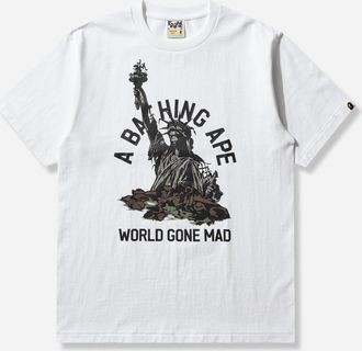 A Bathing Ape Men s Statue Of Liberty T-Shirt White