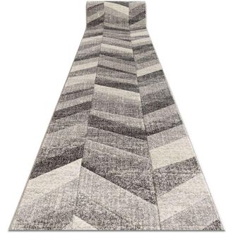 RugsX Rugsx - Alfombra De Pasillo Feel 5673/16811 Dise&ntilde;o Espiga Gris/antracita/crema 70 Cm Grey 70x150 Cm