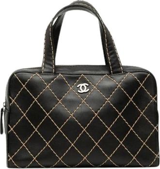 Chanel Borsa Pre-owned Quilted in pelle di agnello - - Pre-owned - Donna - Nero - ONE SIZE
