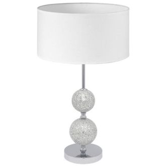 Fabrilamp Sobremesa Salaria 1xe27 Cromo Pantalla Blanca 35d