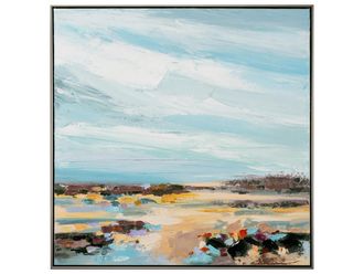 Schubiger M&ouml;bel Bild mit Rahmen Landschaft mit Blauem Himmel