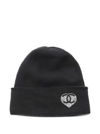 Chanel 1986-1988 cashmere beanie hat - women - Cashmere - One Size - Black