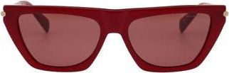 AllSaints Minka 54mm Cat Eye Sunglasses in Lipstick Red at Nordstrom Rack