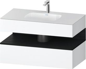 Duravit Qatego Lavabo Encastrado Con Base De Lavabo Consola, - Duravit