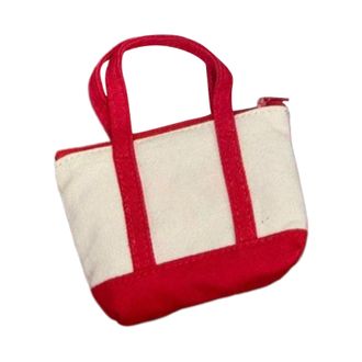 Generic Mini Canvas Tote, Christmas Canvas Compartment Tote for Holiday, Reusable Grocery Bag for Commuting Shopping Grocery Beach School Office Gym Eco Frien