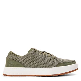 Timberland Mens Maple Grove Low Lace Up Sneaker Dee in Deep Lichen Grn - Green - Size UK 8.5