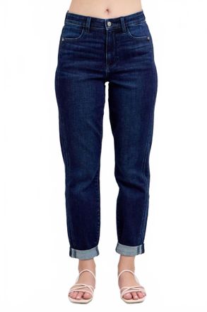 Judy Blue High Waist Boyfriend Jeans In Dark Wash