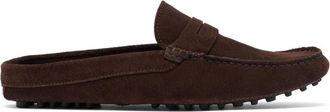 Scarosso Omar mules - men - Calf Leather/Suede/Suede/Rubber - 40 1/2 - Brown
