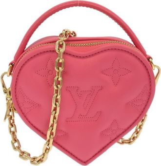 Louis Vuitton Gold Leather Pouch (Pre-Owned)