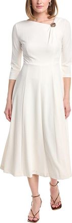Anne Klein A-Line Midi Crepe Dress