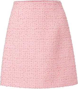 Carolina Herrera Minigonna in tweed - Rosa