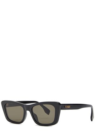 Fendi Cat-eye Sunglasses - Black - One Size