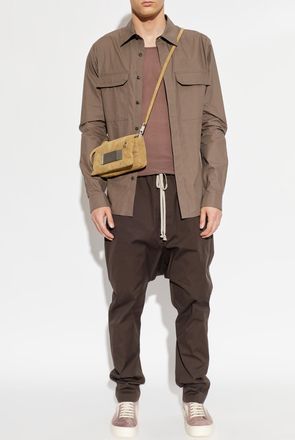 Rick Owens Shirt With Pockets, Mens, Brown