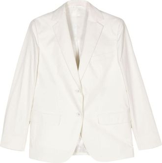 Officine Générale Charlene Pie blazer - women - Viscose/Organic Cotton - 40 - White