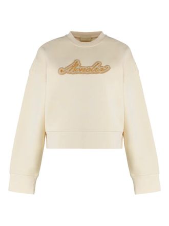 Moncler crew-neck sweatshirt - Neutrals