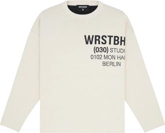 Worst Behavior Wrstbhvr, Truien & Vesten, Heren, Wit, L, Polyester, Nieo Knit Longsleeve