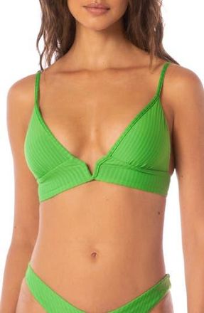 Maaji Paradiso Reversible Triangle Bikini Top in Green at Nordstrom Rack, Size X-Large