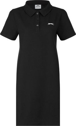 Slazenger Womens Short Sleeve Polo Dress Black 12