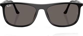 Ray-Ban Dark Grey Rectangular Unisex Sunglasses RB2216F 901/B1 58