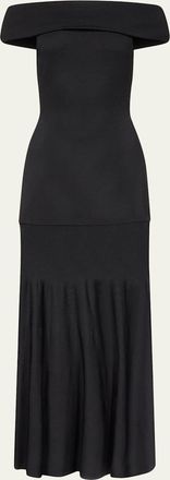 FFORME Rosina Off-The-Shoulder Sheer Maxi Dress