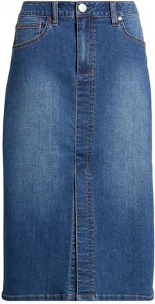 1822 Denim Front Slit Denim Midi Skirt in Loa at Nordstrom Rack, Size 12