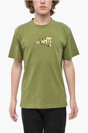 Off-white Crew Neck T-Shirt CARTOON ARROW With Printed Logo size Xxs