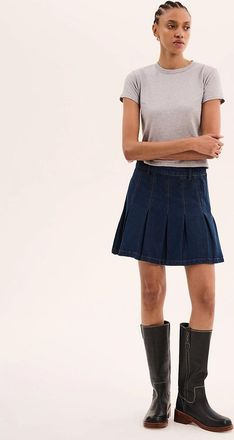 Omnes Womens Jill Baby Tee in Grey - Size: 18/16