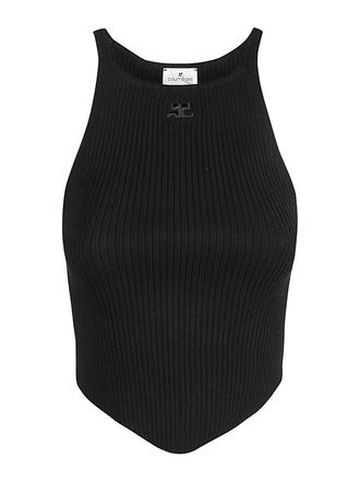 Courr&egrave;ges Sleeveless viscose top