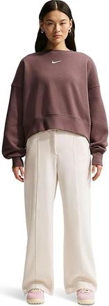 Nike Sportswear Phoenix Fleece Over-Oversized Crew Neck Sweatshirt Womens Sweatshirt Tattoo/Sail : 2XL, Cotton/Polyester