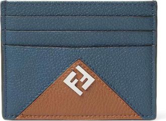 Fendi Accessoires, Heren, Blauw, ONE Size, Katoen, Lui Kaarthouder
