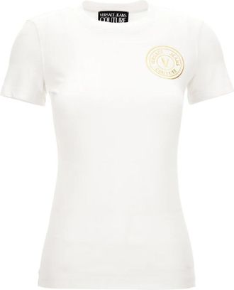 Versace Jeans Couture T-shirts en polos - Dames - T-shirts - Wit - XS - Tops