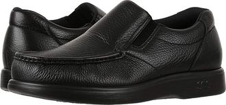 SAS Side Gore Slip On Comfort Loafer Mens Shoes Black : 10.5 WW - Double Wide (EE-3E), Leather
