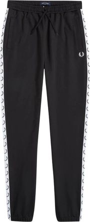 Fred Perry Taped Track Pant - Heren - Sweatpants - Zwart - XL - Katoen - Broeken