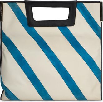 Moschino Tassen, Dames, Wit, ONE Size, Polyester, Gestreept handtas