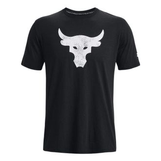 Under Armour Project Rock Brahma Bull Short Sleeve T-shirt Black Ivory 1361733-003