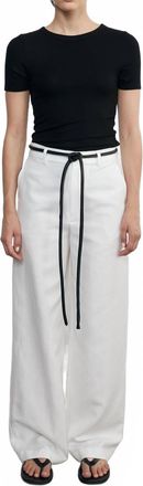 Enza Costa Silk Knit Essential Short Sleeve Tee In Black