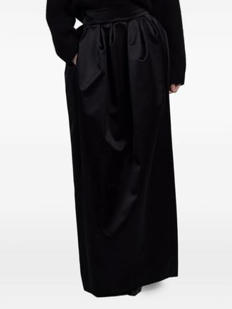 Fran&ccedil;oise Sasha pleated maxi skirt - Zwart