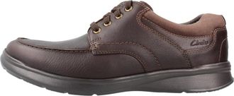 Clarks Cotrell Edge - Heren - Veterschoenen - Bruin - 44 1/2 EU - Leer - Schoenen