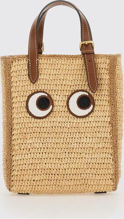 Anya Hindmarch Borsa Eyes mini Anya Hindmarch in rafia