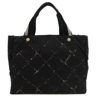 Chanel Black Nylon Tote Bag (Pre-Owned)