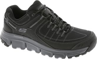 Skechers Mens Summits at Upper Draft Sneaker, Black Synthetic/Mesh/Charcoal Trim, 11 UK