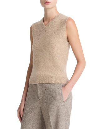 Vince Boiled Donegal Cashmere Vest