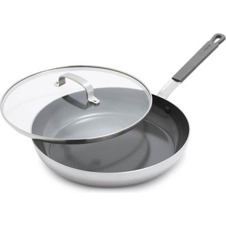 GreenPan x Bobby Flay PFAS-Free Nonstick Stainless Steel 12 Frypan with Lid at Nordstrom
