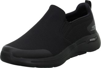 Skechers Mens Go Walk Arch Fit Togpath Sneaker, Black Textile/Synthetic/Black Trim, 10.5 UK